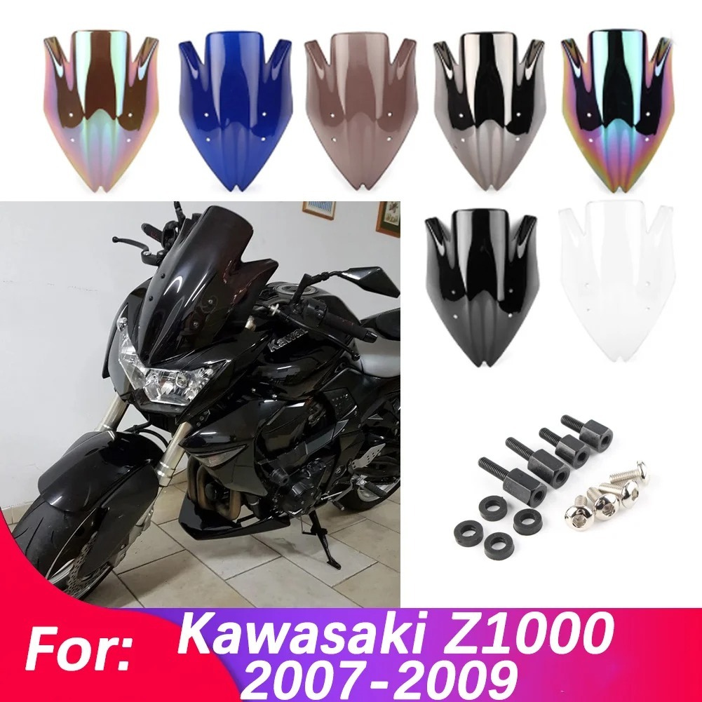 Kính Chắn Gió Cho Kawasaki Ninja Z 1000 Z1000 2007-2009 Đôi Bong Bóng Kính Chắn Gió Phụ Kiện Xe Máy 