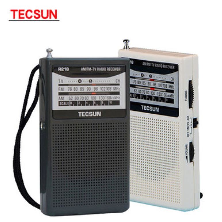 Đầu thu radio TECSUN R-218 AM / FM-TV