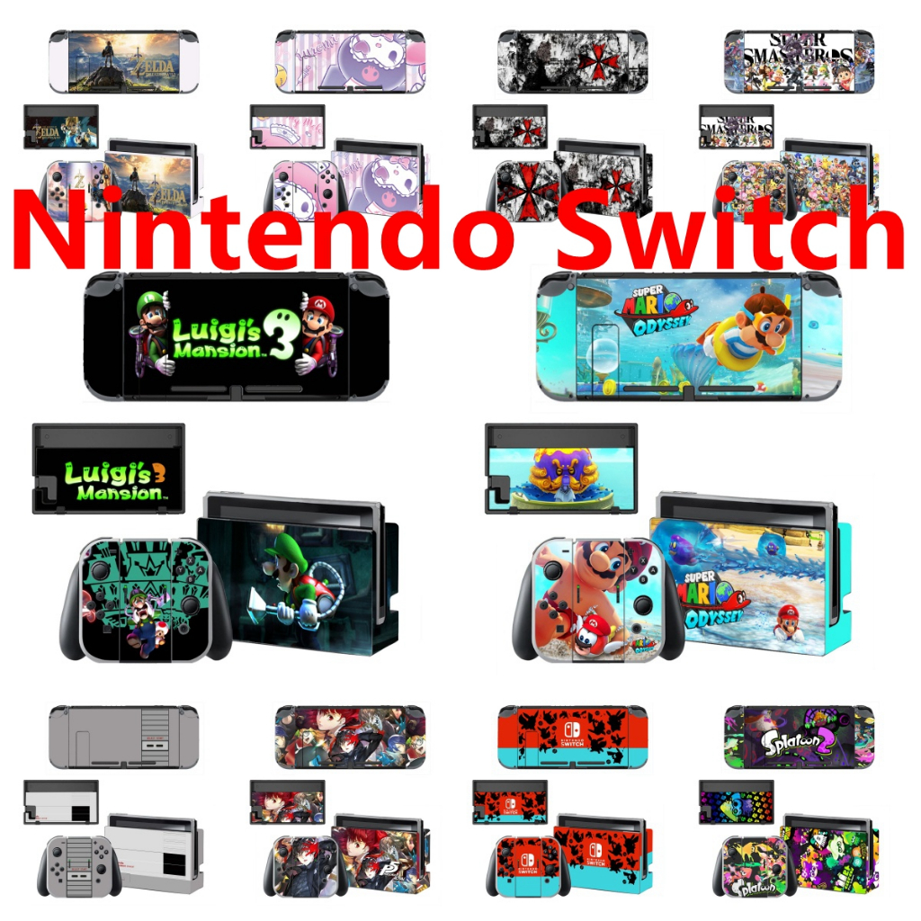 Miếng Dán Da 72 Màu Tương Thích Với Nintendo Switch Vinyl Decal Họa Tiết Đẹp Trọn Bộ Phim Bảo Vệ Quấ