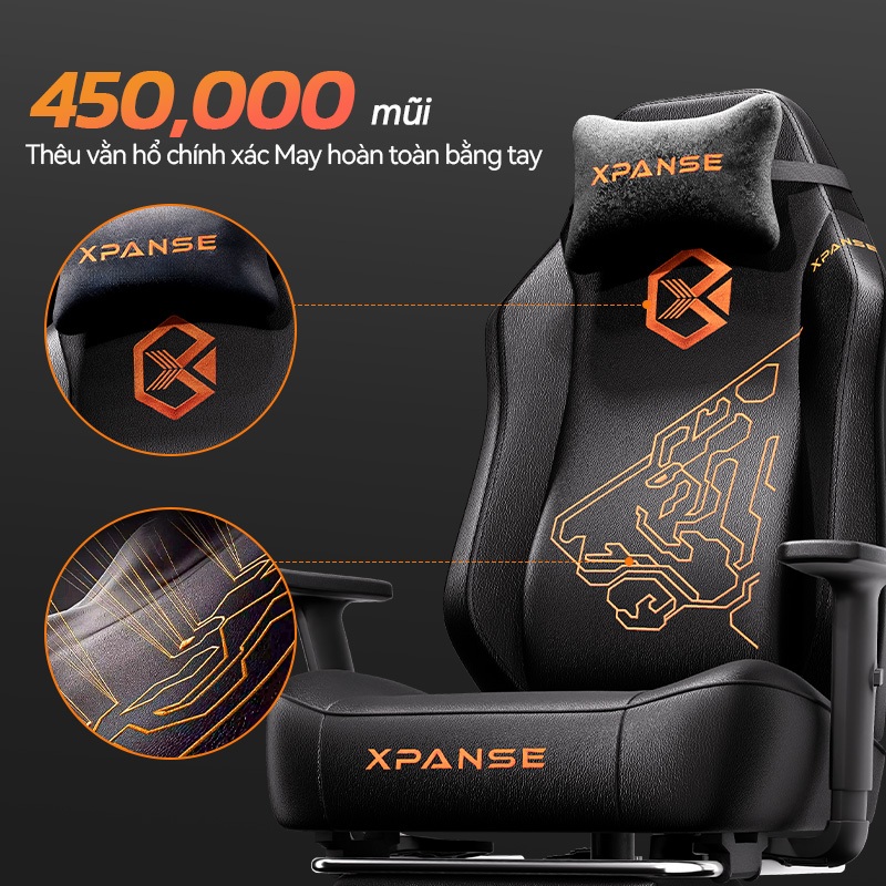 Ghế game gaming Xpanse X7 Da siêu bền, chống trầy xước và bám bẩn | ghế công thái học | ghế ngủ văn phòng | 30 Ngày Thử | BigBuy360 - bigbuy360.vn