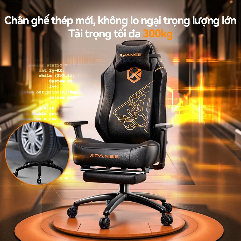 Ghế game gaming Xpanse X7 Da siêu bền, chống trầy xước và bám bẩn | ghế công thái học | ghế ngủ văn phòng | 30 Ngày Thử | BigBuy360 - bigbuy360.vn