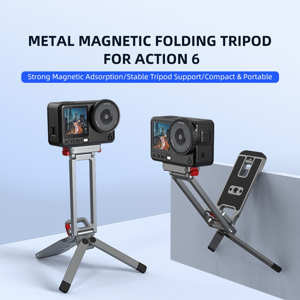 Kim loại Quick-Release Tripod Gắn từ tính Kẹp leo núi AC6035 Phụ kiện cho DJI Osmo Action 6 / Nano