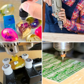 10 Cái / bộ PCB Mini Mũi Khoan Thép Vonfram Cho In Bảng Mạch CNC Mũi Khoan