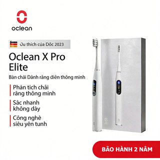 Bàn chải đánh răng Sonic điện thông minh Oclean X Pro Elite AI Auto Wake Ultra Quiet WORLD Màn hình cảm ứng đầu tiên
