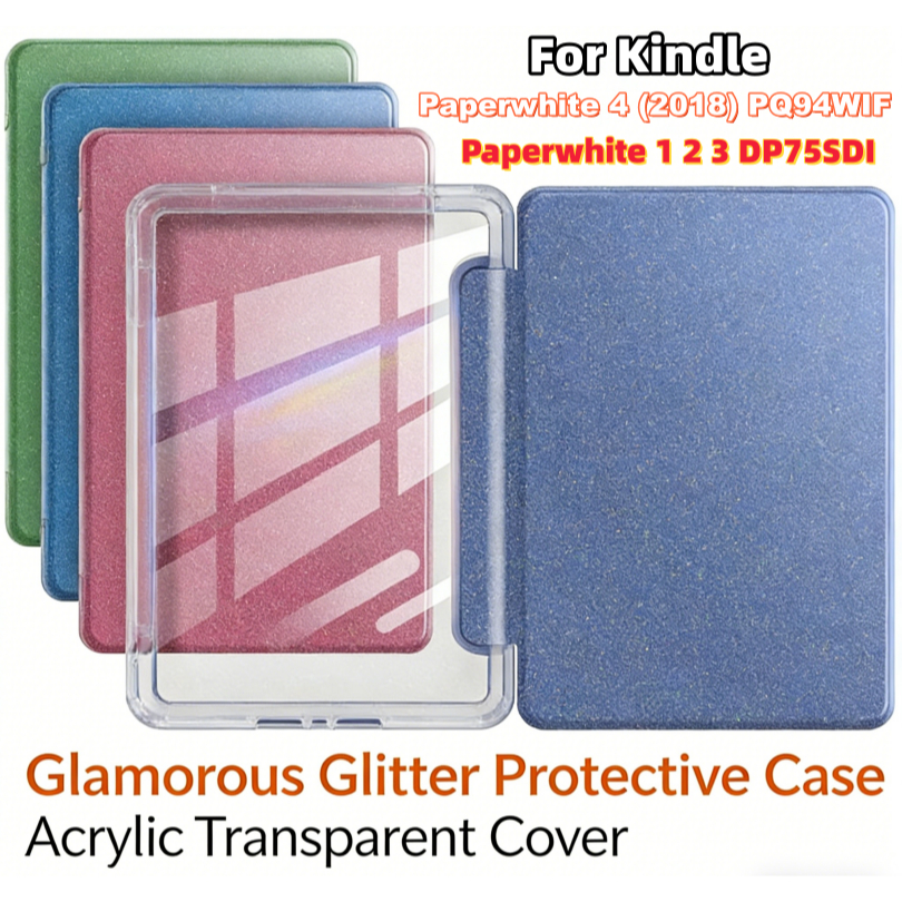 Ốp Màu Hồng Lấp Lánh Cho Kindle Paperwhite 1 2 3 4 10th 7th 6th 5th Thế Hệ 6 "KPW4 DP75SDI EY21 PQ94