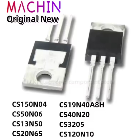 5 CÁI CS150N04 CS50N06 CS13N50 CS20N65 CS19N40A8H CS40N20 CS3205 CS120N10 TO-220 MOS FET