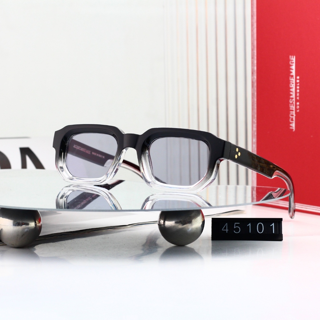 Kính râm gọng hẹp JMM cho nam và nữ, chất liệu acetate, mẫu mã 45101