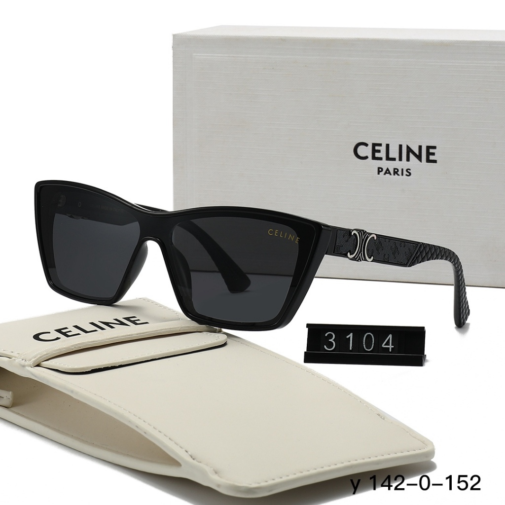 Celine 2026 Phong Cách Mới Không Khí Thời Trang Kết Cấu Mát Mẻ Kính Mát Ống Kính HD Khung Hình Đặc B