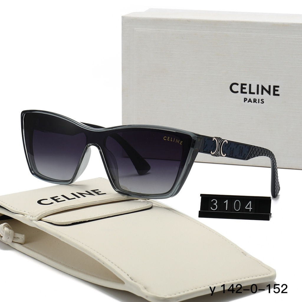 Celine 2026 Phong Cách Mới Không Khí Thời Trang Kết Cấu Mát Mẻ Kính Mát Ống Kính HD Khung Hình Đặc B