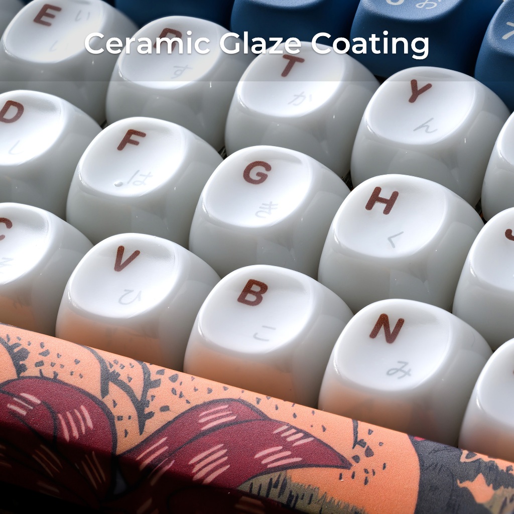 XVX Mountain Fuji Theme Keycaps MOA Profile PBT Lớp phủ gốm nhuộm 5 mặt Chống dầu Quà tặng cổ điển bền bỉ để chơi game & sử dụng văn phòng Bộ Keycap (132 phím) | BigBuy360 - bigbuy360.vn