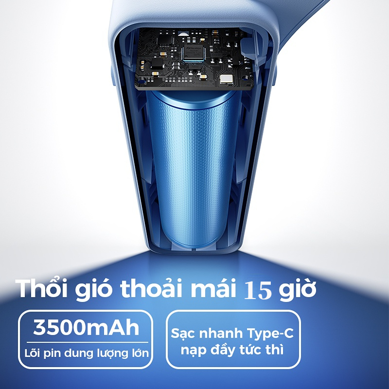 Quạt Cầm Tay Mini Aecooly AirGimbal Quạt cầm tay cầm tayQuạt ống khí Turbo mạnh mẽ丨Portable Handheld Fan Tốc độ cao 15000 vòng / phút, Thời gian làm mát tối đa 15 giờ, Thiết kế bỏ túi Mini 5 tốc độ | BigBuy360 - bigbuy360.vn