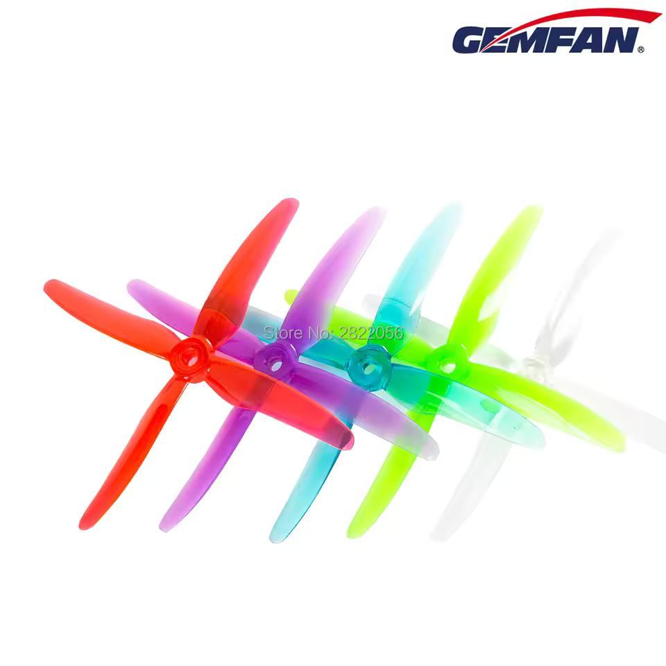 20 Cái / 10 Đôi Gemfan 51455 5inch 4 Lưỡi / Ba Cánh Quạt Đạo Cụ CW CCW Động Cơ Không Chổi Than FPV C
