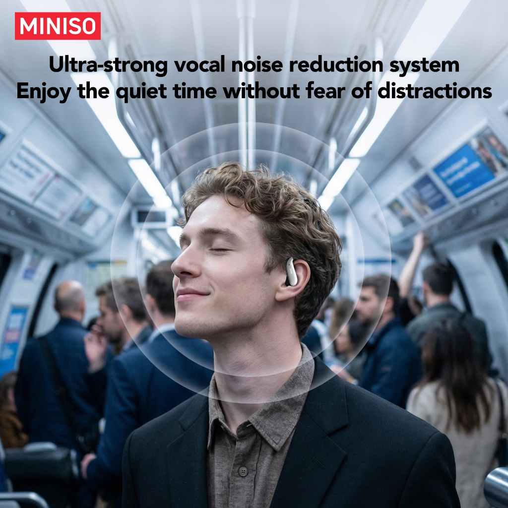 MINISO MS218 Tai nghe dịch thuật AI Tai nghe Bluetooth 6.0 Hỗ trợ dịch thuật 134 ngôn ngữ Chống ồn Âm thanh Stereo Hi-Fi Hiệu ứng âm thanh ASMR Thiết kế kháng nước Độ trễ thấp Kết nối nhanh | BigBuy360 - bigbuy360.vn