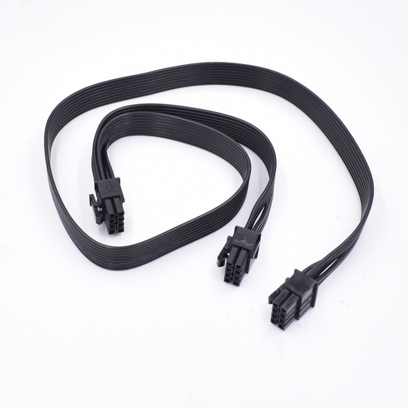 PSU 8pin sang Dual 8pin (6 + 2) Pin Cáp cấp nguồn PCIe 8 Pin 1 đến 2 Chia cho Corsair RM1000 RM850 R