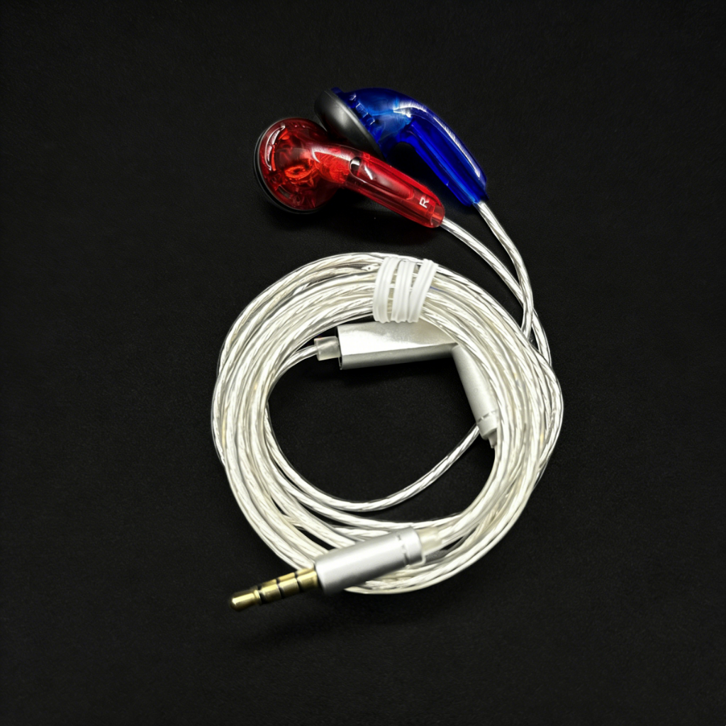 FENGRU EMX500S Tai nghe nhét tai đầu phẳng DIY MX500 HiFi Bass DJ Tai nghe Bass nặng Chất lượng âm t