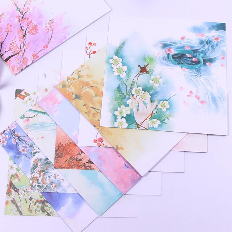 Vuông Origami Handmade Ngàn Giấy Cần Cẩu Hai Mặt Màu Origami Handmade Giấy Handmade Handmade DIY Giấ