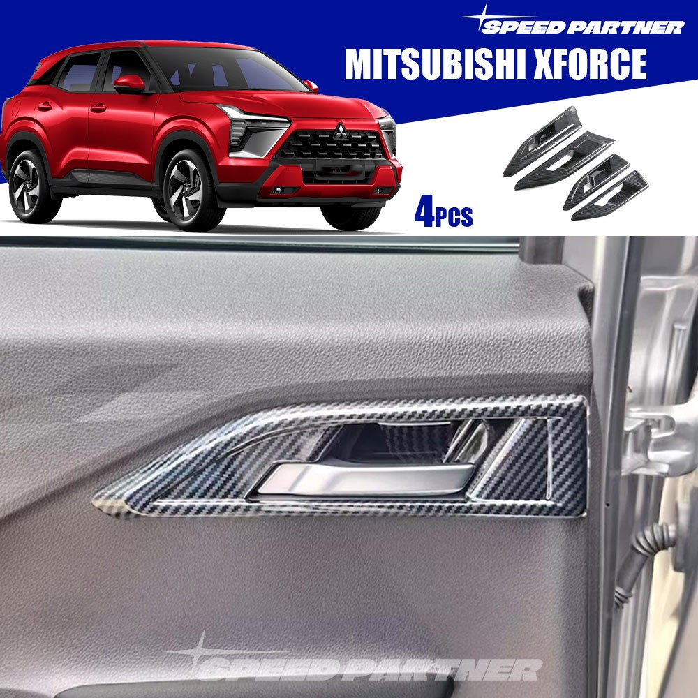 Mitsubishi Xforce (2025-nay) 4 Viền Tay Nắm Cửa Bên Trong Bằng Sợi Carbon Cho Xforce 2025 2026 Phụ K