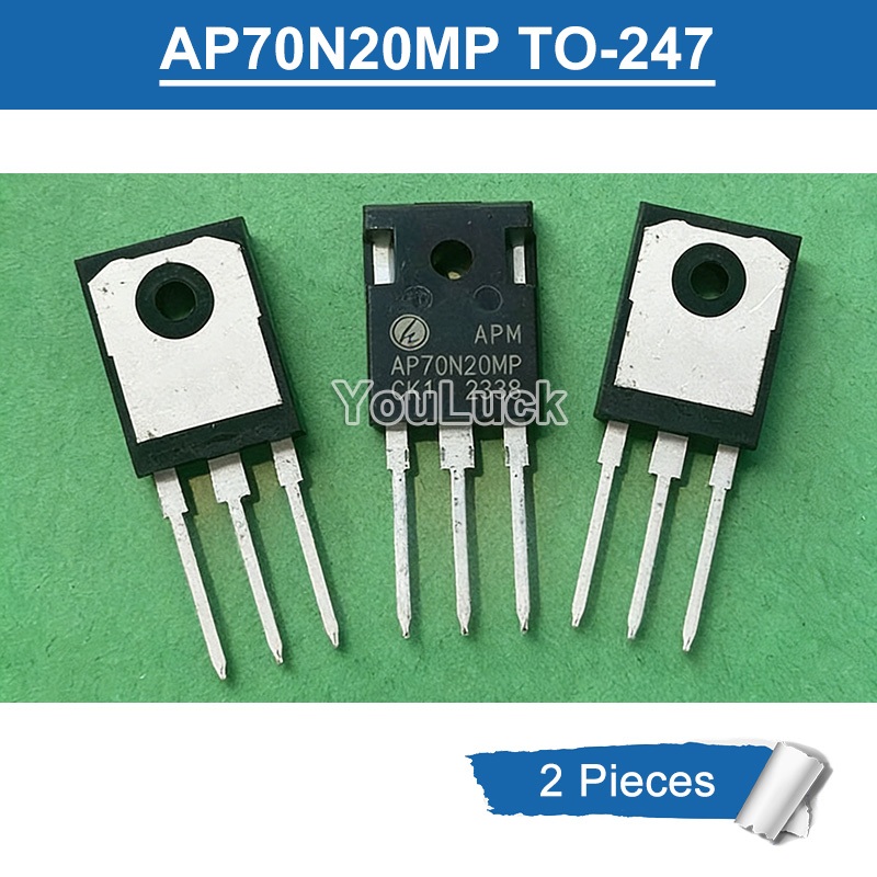 2 Chiếc Chính Hãng APM AP70N20MP TO-247 70A / 200V N-Channel MOSFET Transistor Mới
