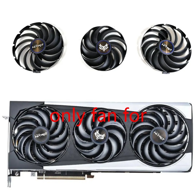 Quạt GPU 87MM 95MM Cho Sapphire NITRO + AMD Radeon RX 6700 6800 6900 XT Card Đồ Họa Làm Mát