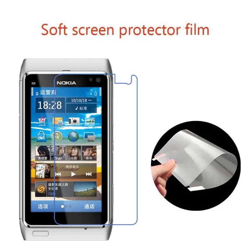 Phim bảo vệ bảo vệ màn hình PET mềm chống chói / Clear HD mờ cho điện thoại di động Nokia N8 N8-00, 