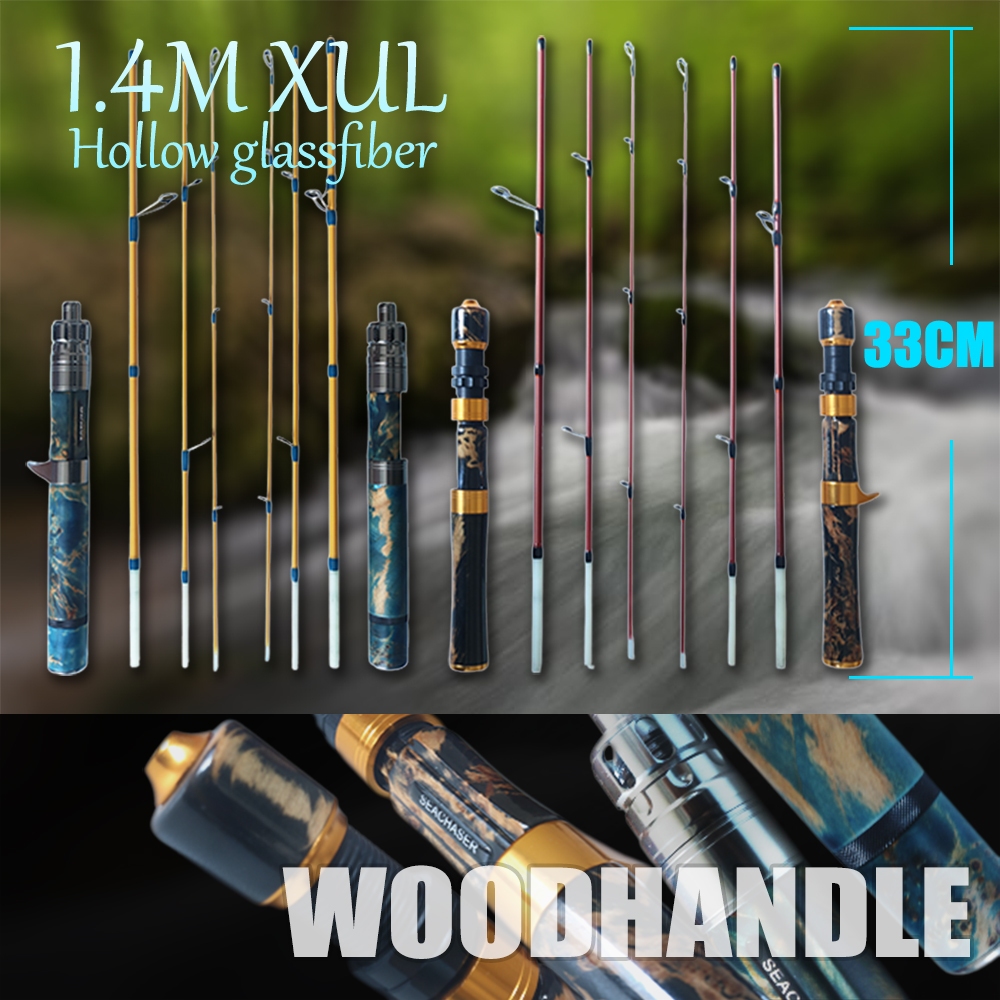 1.4M ULX SOFT Rod Protable Du Lịch Cần Câu UL Thanh Câu Cá Linh Hoạt Tôm Cần Siêu Nhẹ Cần Quay Baitc