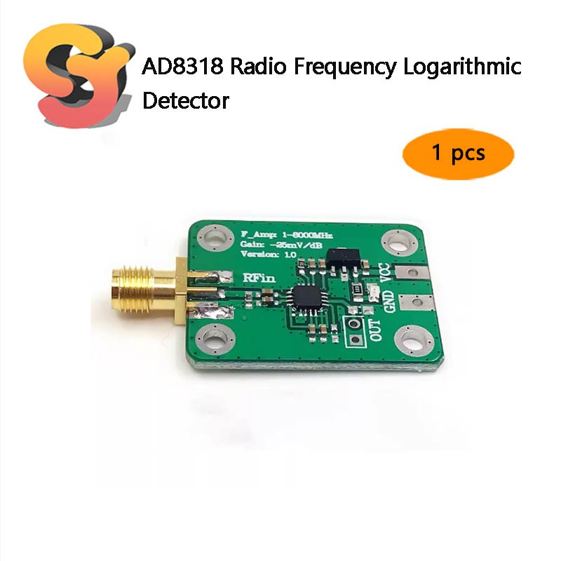 [Hàng có sẵn] 1 Máy dò cục bộ AD8318 RF 70dB Máy đo công suất đo RSSI (1-8000M Hz)