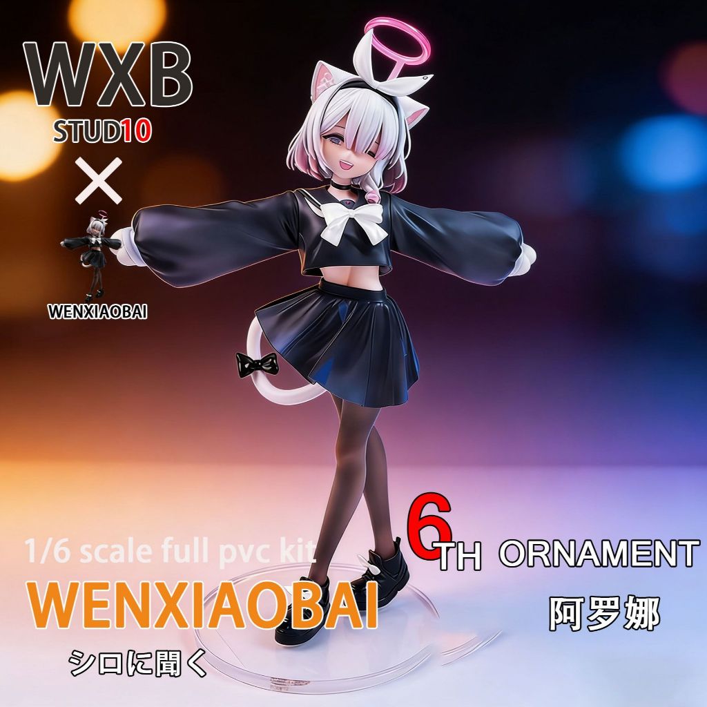 [Phù hợp hàng đầu] GW Cat Arona 2.0 Trang trí tượng mô hình Anime phù hợp màu mới⛰Blue File 23cm Quà