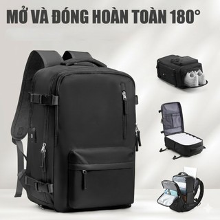 [Hàng có sẵn] Ba lô du lịch dung tích lớn có kho đựng giày độc lập và cổng sạc USB, chất lượng cao, lên máy bay