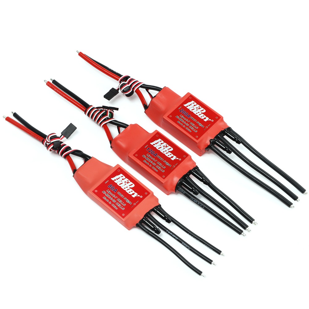 Redhobby ESC 80A 120A 200A Hai Chiều Làm Mát Bằng Nước ESC Hai Chiều ESC Cho RC Tàu Khí Nén Dưới Nướ