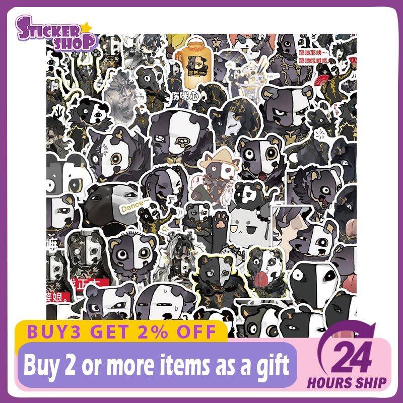 60 Trò Chơi Hoạt Hình ‌Arknights Endfield‌ Wang the Ugly Cat Sticker DIY Scrapbooking Nhãn dán máy t
