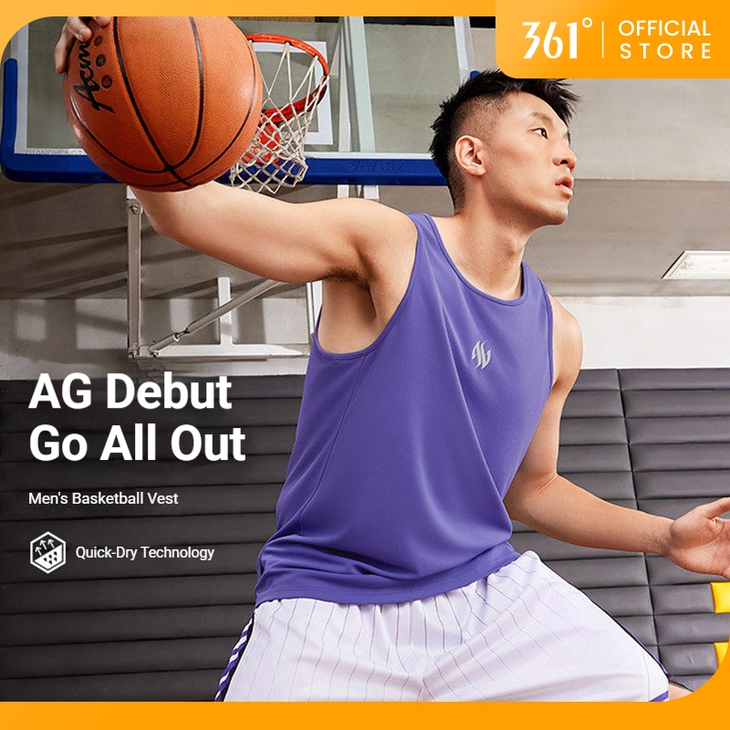 Áo Vest thể thao nam Aaron Gordon 361 độ Áo bóng rổ thoáng khí khô nhanh 652621503