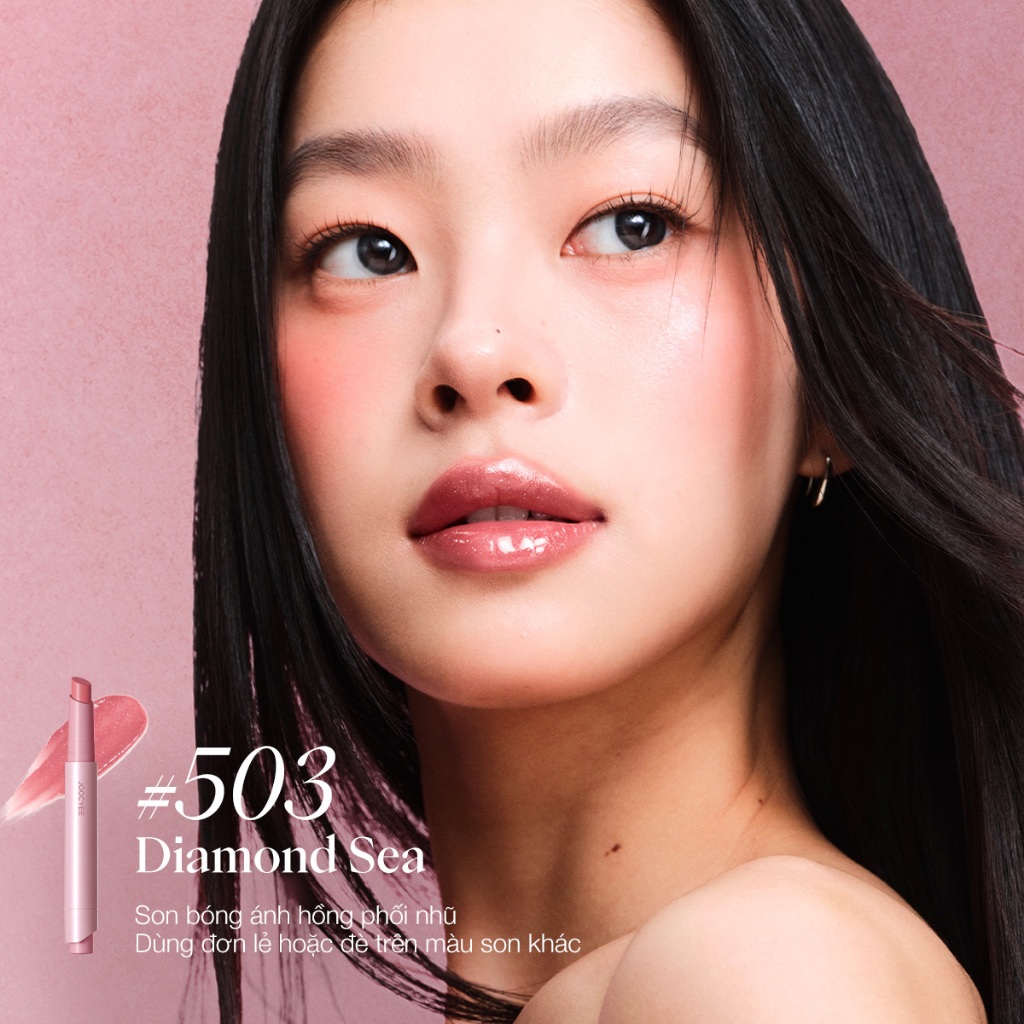 Son bấm bóng peptide JOOCYEE Lasting Glossy Rouge dưỡng ẩm căng bóng pha lê, mượt môi trong suốt lâu trôi | BigBuy360 - bigbuy360.vn