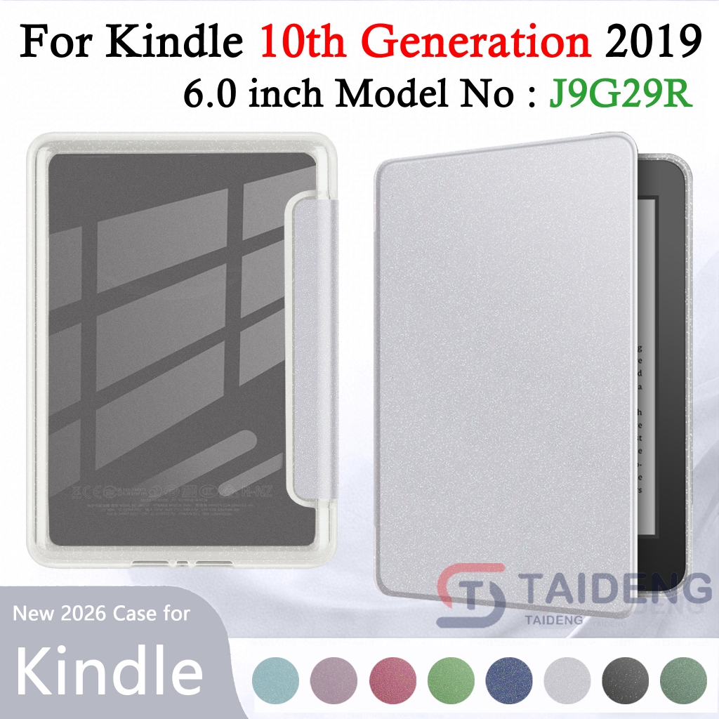 Dành Cho Kindle Thế Hệ Thứ 10 6 '' J9G29R 2019 E-Reader Acrylic Ốp Lưng Lấp Lánh Hoàn Thiện Thời Tra