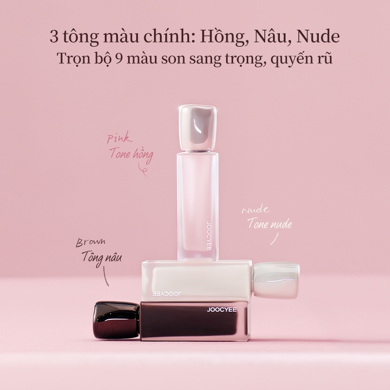 [Mới] Son kem bán lì JOOCYEE Matte Veil Lip Cream 3.0 thời thượng, tôn da, mỏng nhẹ, dưỡng ẩm, lâu trôi, không gây nặng môi. | BigBuy360 - bigbuy360.vn
