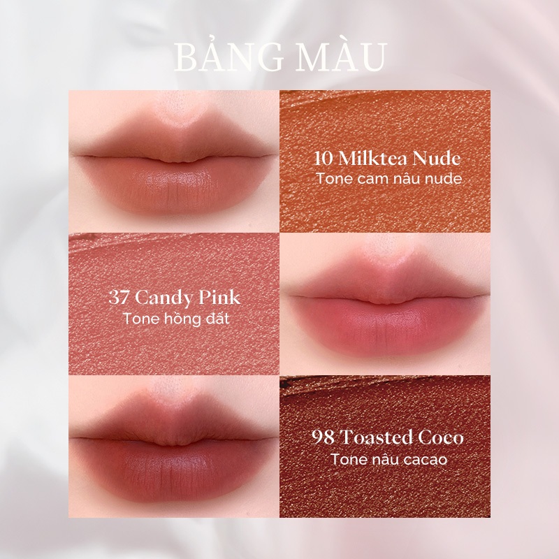 [Mới] Son kem bán lì JOOCYEE Matte Veil Lip Cream 3.0 thời thượng, tôn da, mỏng nhẹ, dưỡng ẩm, lâu trôi, không gây nặng môi. | BigBuy360 - bigbuy360.vn