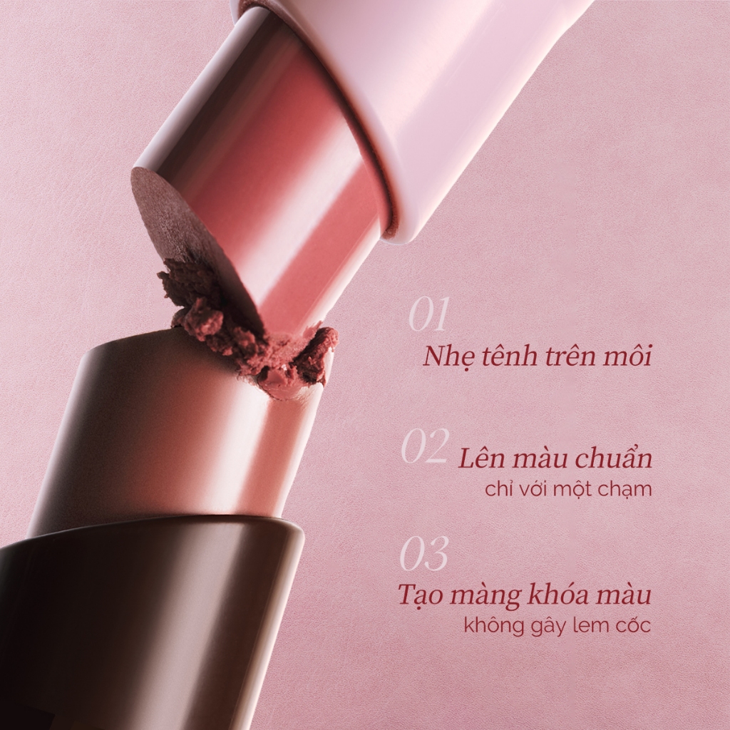 Son lì JOOCYEE Velvet Rouge dạng thỏi mịn lì lâu trôi bền màu 3g - DEAL SỐC | BigBuy360 - bigbuy360.vn