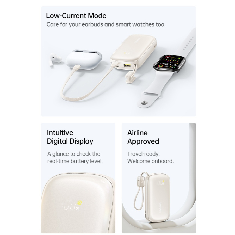 [CHUẨN CHỨNG NHẬN CCC] Sạc Dự Phòng Baseus EnerFill FC21 Qpow3 Ultra 10000mAh/20000mAh 22.5W - Sạc Nhanh 3 Cổng Kèm Cáp | BigBuy360 - bigbuy360.vn
