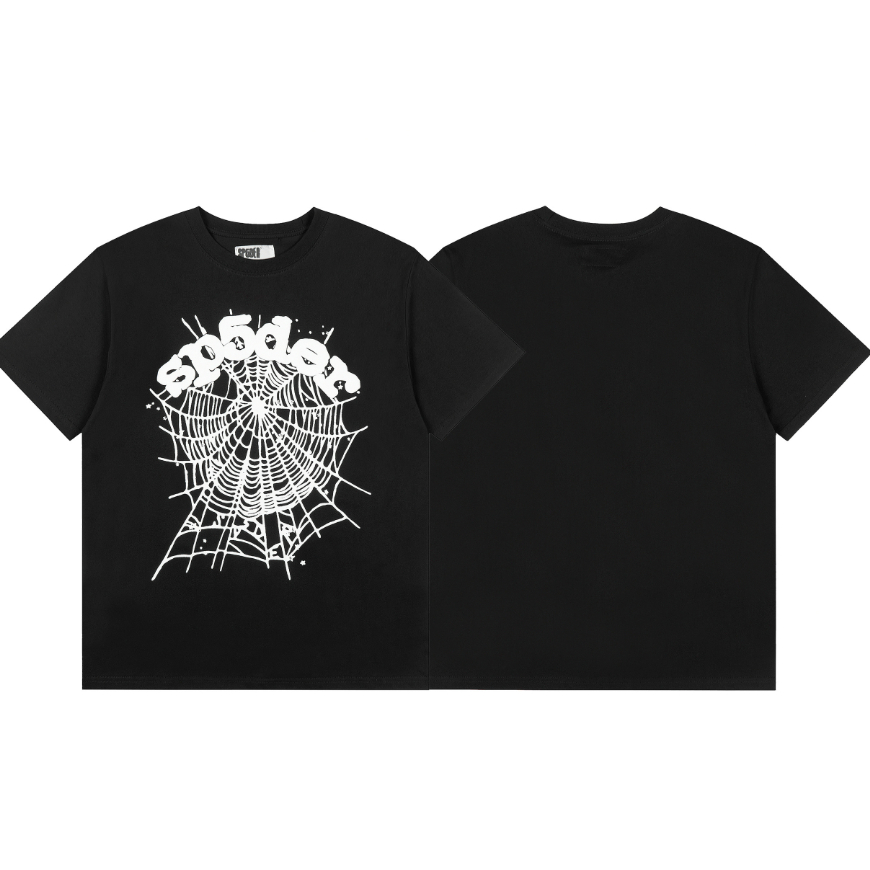 Áo thun ngắn tay in hình nhện SP5DER thời trang