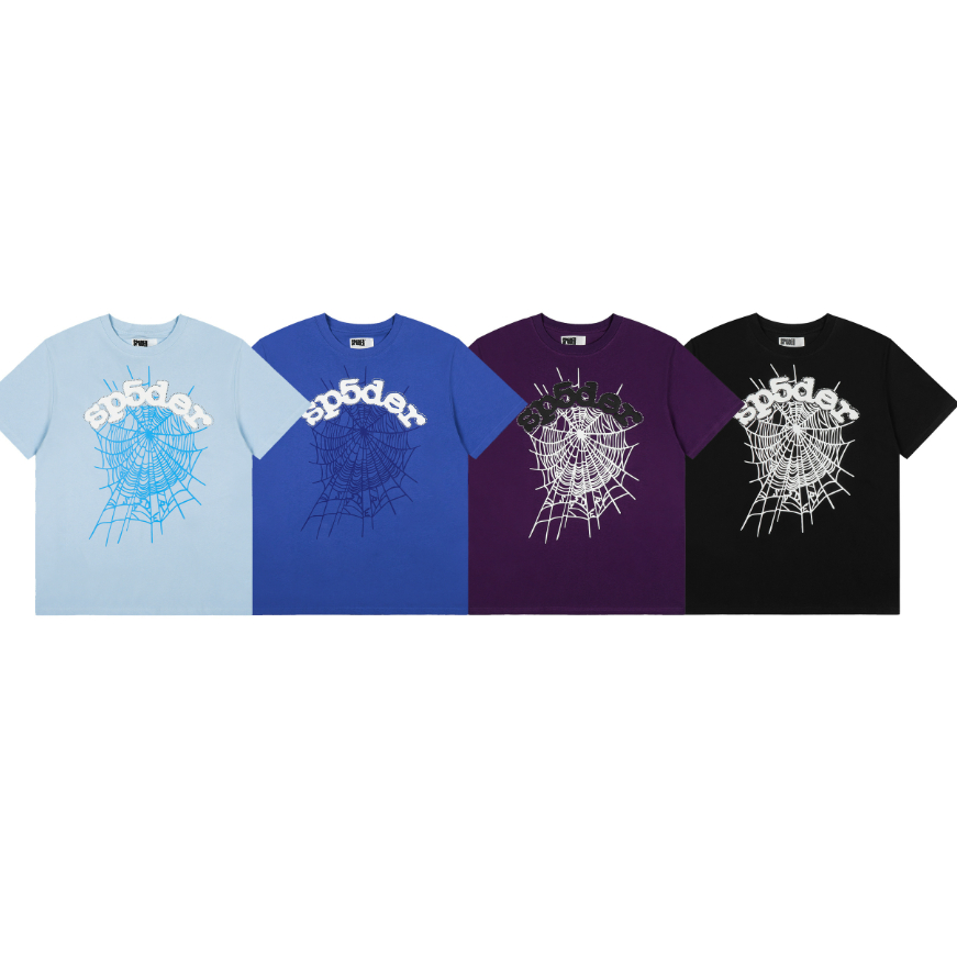 Áo thun ngắn tay in hình nhện SP5DER thời trang