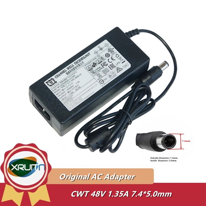 Bộ chuyển đổi AC CWT KPL-065S-VI chính hãng Bộ chuyển đổi nguồn 48V 1.35A 65W cho bộ sạc ADS48065-VI