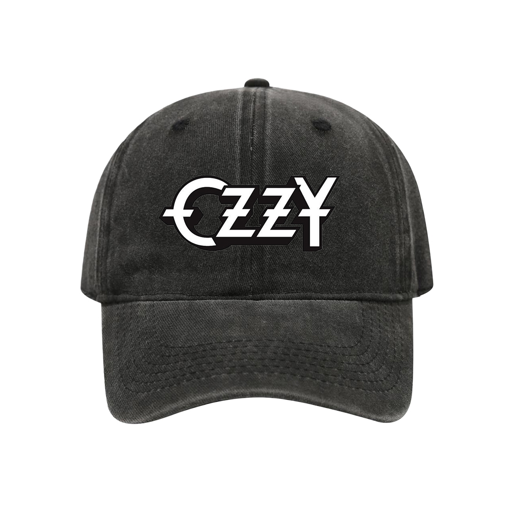 Ozzy Osbourne 14 mẫu khác nhau Logo Dad Hat - Retro Heavy Metal Rock Star Washed Black Cotton Mũ có 