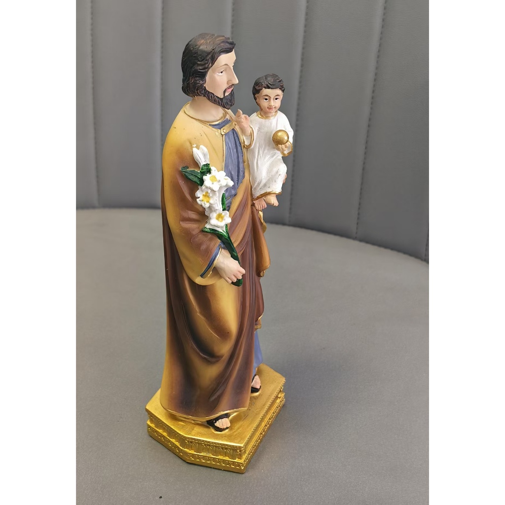 20CM BÁN BUÔN CATHOLIC CHRISTIAN SUPPLIES HOME GHURCH RELIGIOUS SAINT JOSEPH BABY CHRIST JESUS cầu n