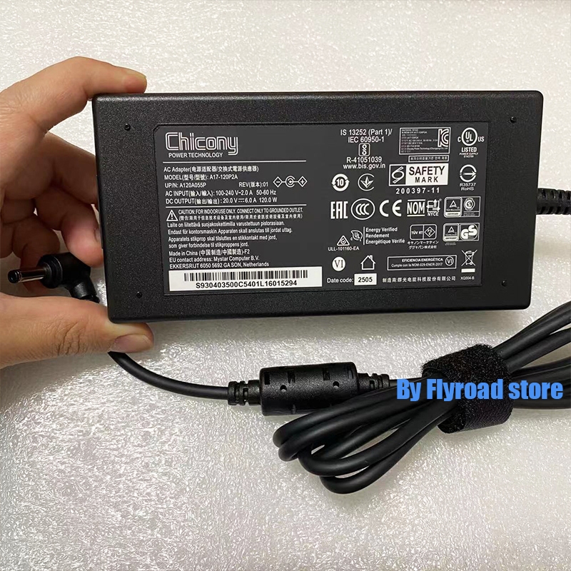 Bộ chuyển đổi máy tính xách tay Msi mỏng gf63 12VE 20V 6A 120W Bộ chuyển đổi nguồn máy tính xách tay