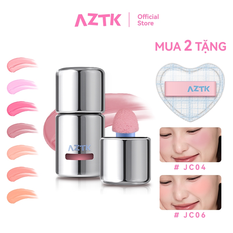 AZTK Má Hồng Kem Dạng Lỏng Tự Nhiên Lâu Trôi Không Thấm Nước 5ml
