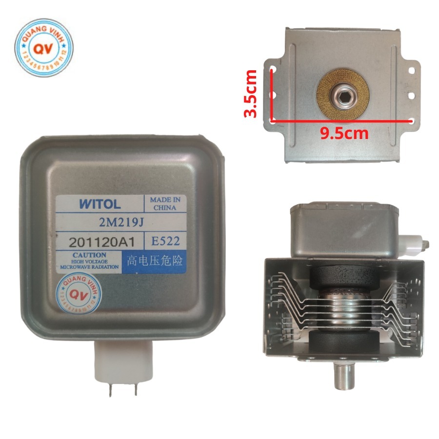 Magnetron lò vi sóng WITOL 2M219J | Ống Magnetron thay thế cho lò vi sóng có kích thước gắn tiêu chu