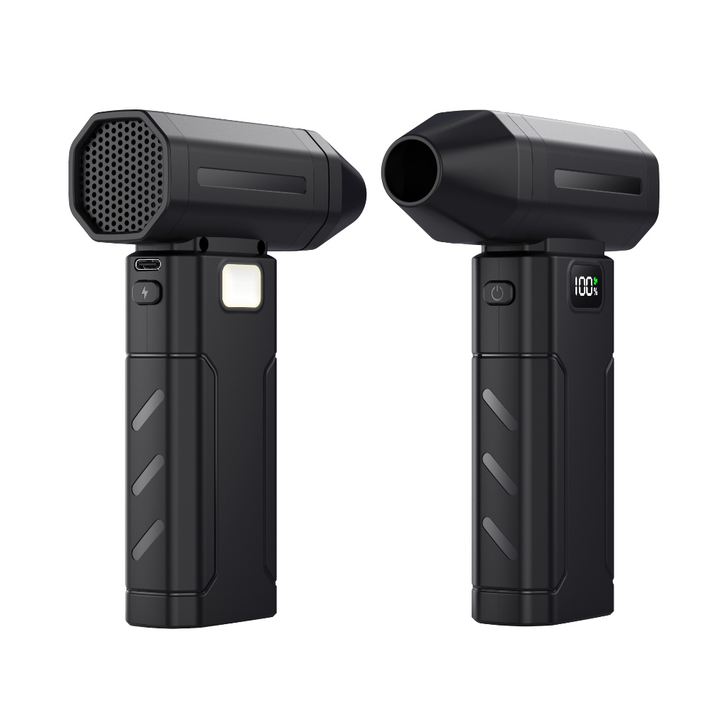 Quạt Bạo Lực 5Wind Tốc Độ Điều Chỉnh Chiếu Sáng USB Sạc Máy Thổi Mini Turbo Jet Blower Turbo Quạt Tu