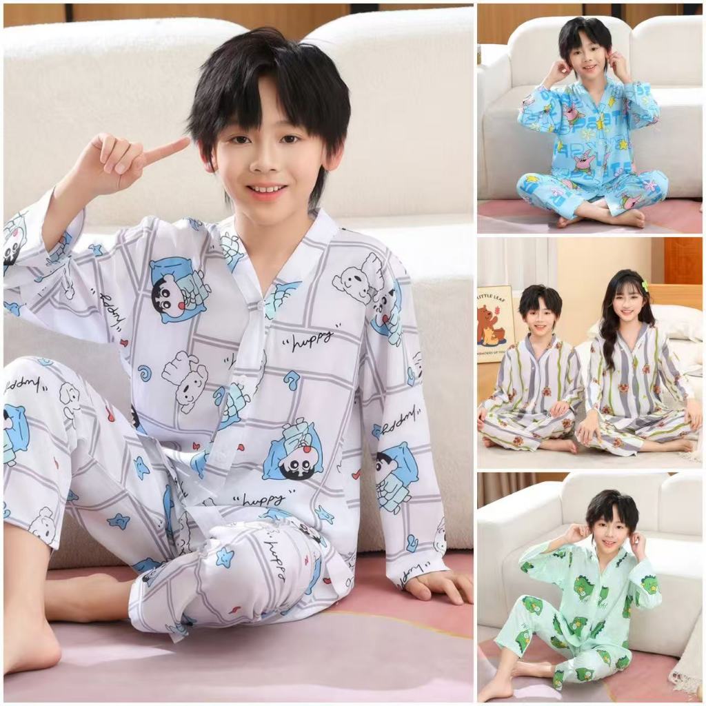 Mới Trẻ Em Dài Tay Bé Trai Bộ Đồ Ngủ Cotton Bộ Đồ Ngủ Trẻ Em Bộ Đồ Ngủ Cho Bé Gái 3 Đến 14 Tuổi Đồ N