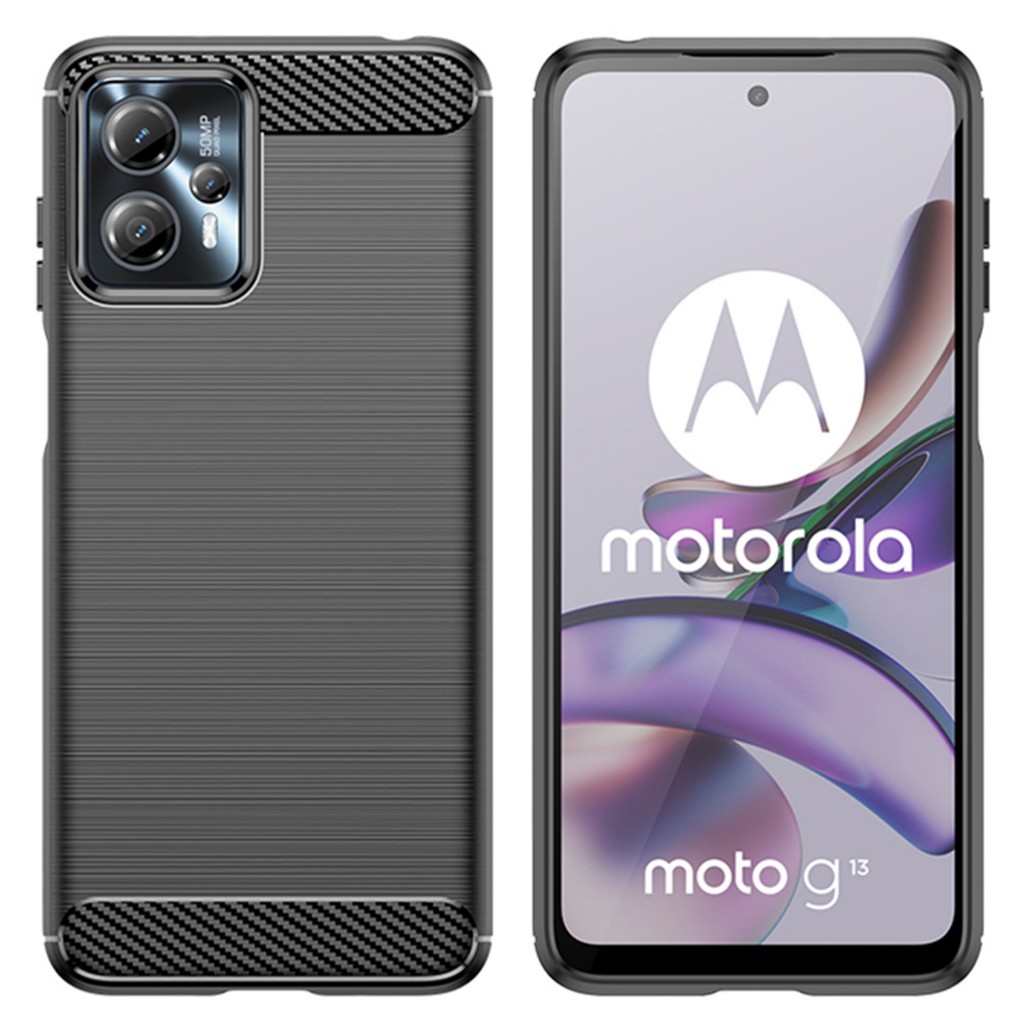 Ốp Lưng Sợi Carbon Mềm Cho Moto G13 G23 Ốp Điện Thoại Chống Sốc Cho motorola G23 G13 Vỏ Họa Tiết Chả