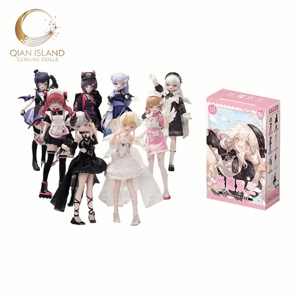 Đèn chính hãng Yan đôi mjd có thể di chuyển ngay cả búp bê bjd hộp mù búp bê đồ trang trí búp bê làm