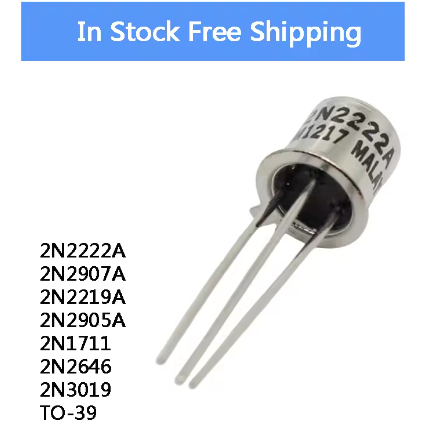 5 Mảnh 2N222A 2N2907A 2N2219A 2N2905A 2N171 2N2646 2N3019 TO-39 Bán buôn ống dẫn kín vàng